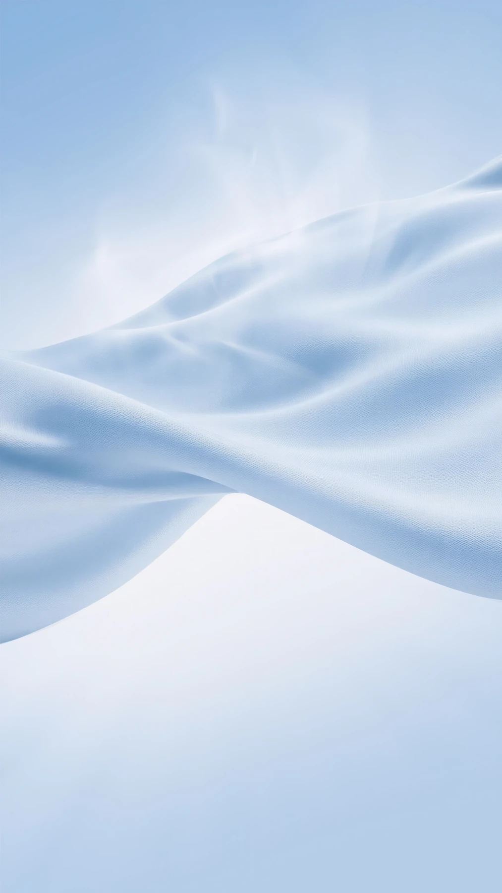 Blue flowing technical fabric visual