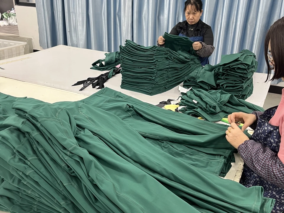 Final garment inspection at MIQI Apparel