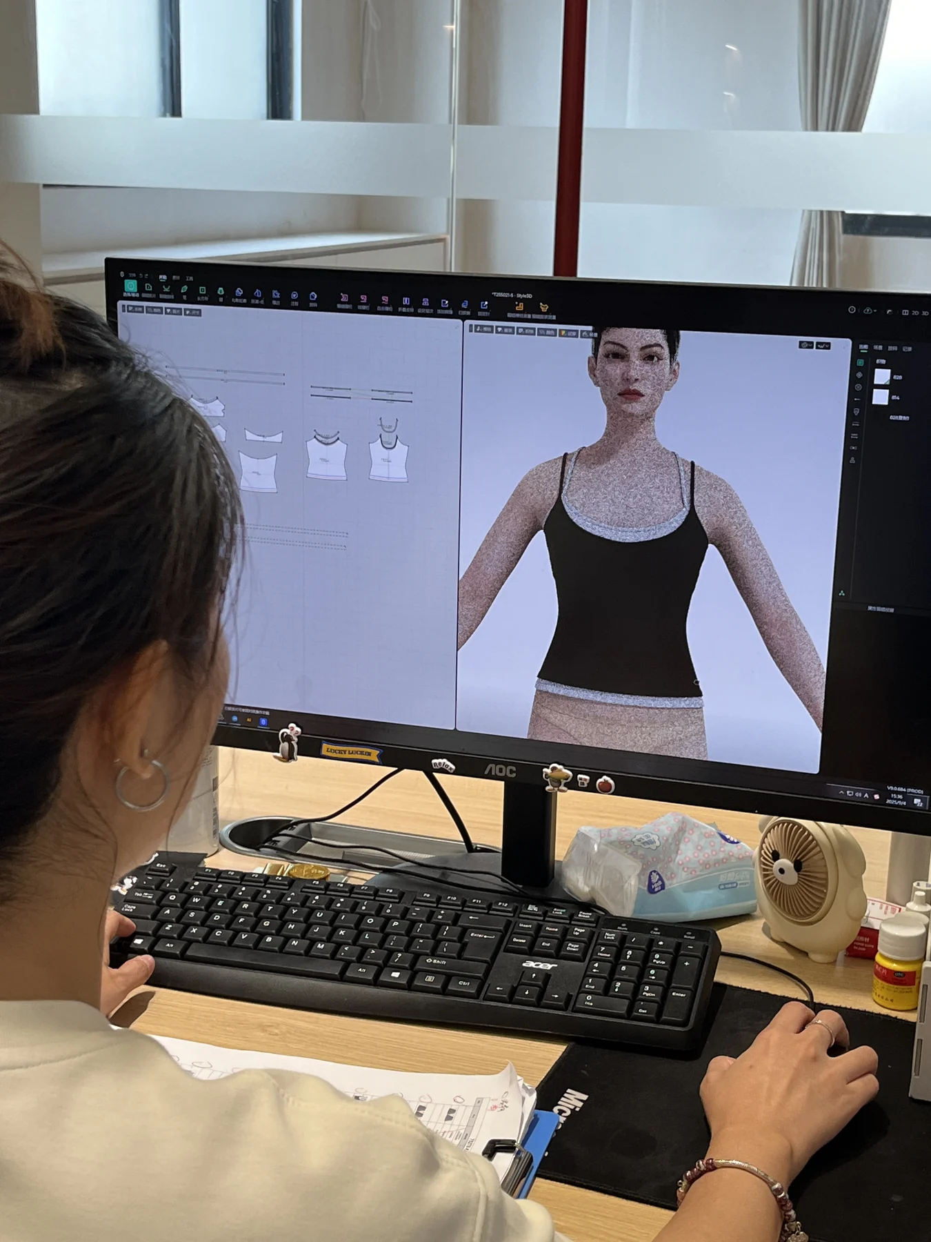 Activewear specification and colourway review before quotation